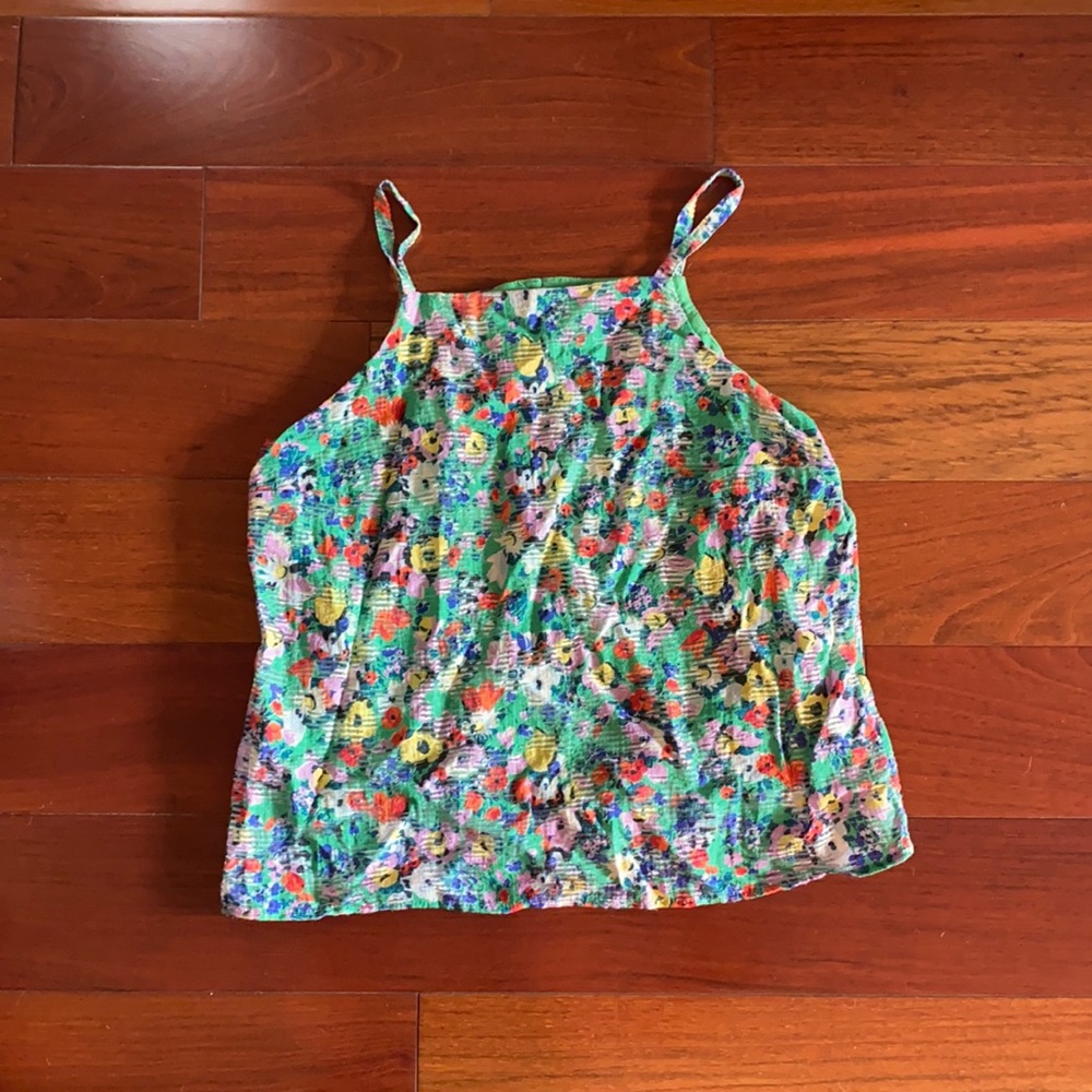 Anthropologie Maeve Floral Tank Top